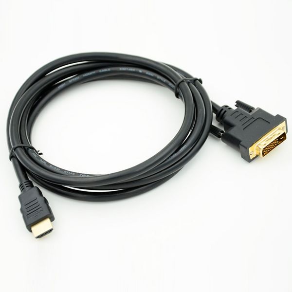 Кабель Noname HDMI (m) DVI-D (m) черный 2м