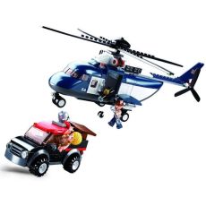 Конструктор Sluban M38-B0656 Полицейский вертолет на операции по захвату 285 деталей
