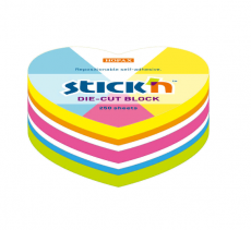 Самоклеящийся блок Stick`n 21836 64x67 мм 250 л. 5 цв.
