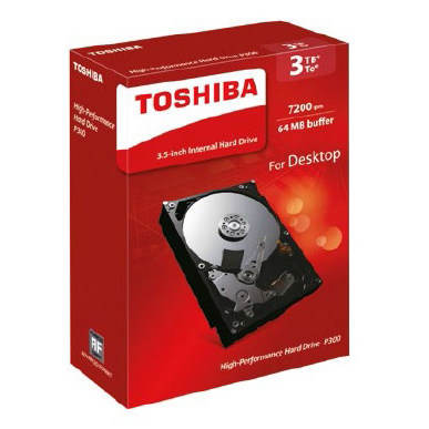 Жесткий диск Toshiba SATA-III 1Tb HDWD110UZSVA P300 (7200rpm) 64Mb 3.5